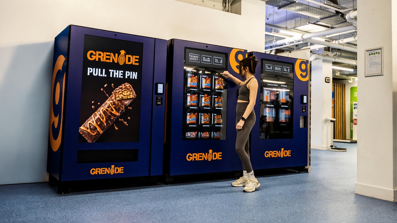 Grenade on Bright.Blue gym machines